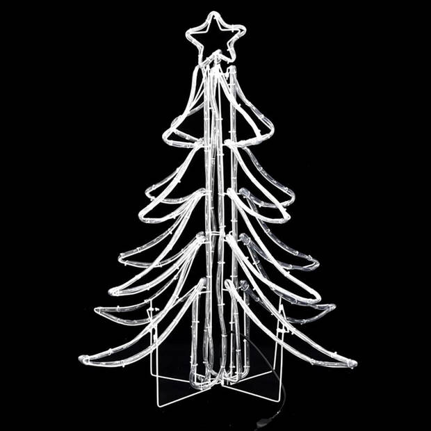 vidaXL Kerstfiguur kerstboom met warmwitte LED's 87x87x93 cm