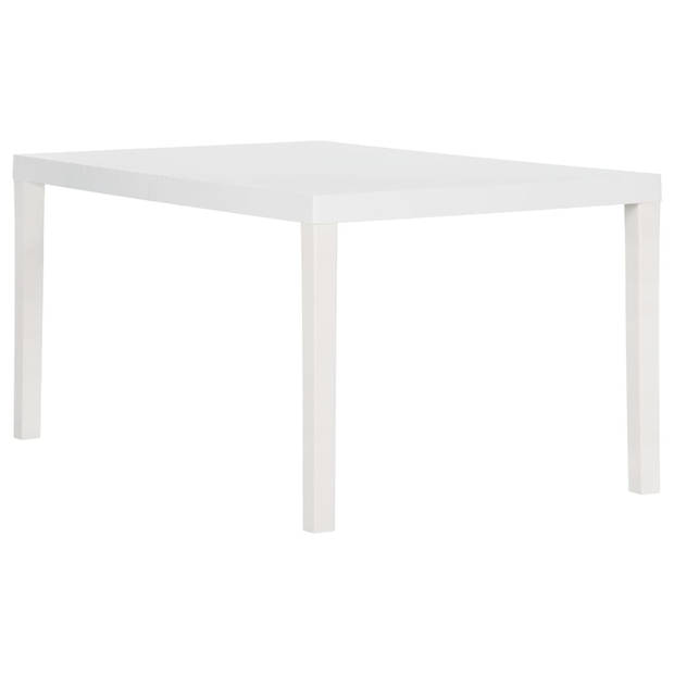 vidaXL Tuintafel 150x90x72 cm polypropeen wit