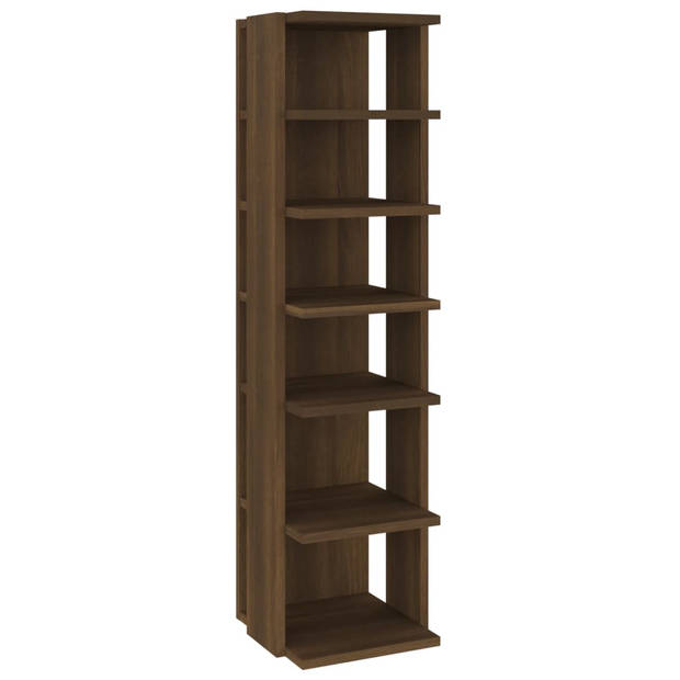 The Living Store Schoenenrek s Hout - 27.5 x 27 x 102 cm - Bruineiken