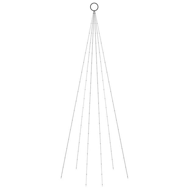 The Living Store LED Kerstboom - 180 cm x 70 cm - 108 warmwitte LEDs - 8 lichteffecten - Compact ontwerp - eenvoudige