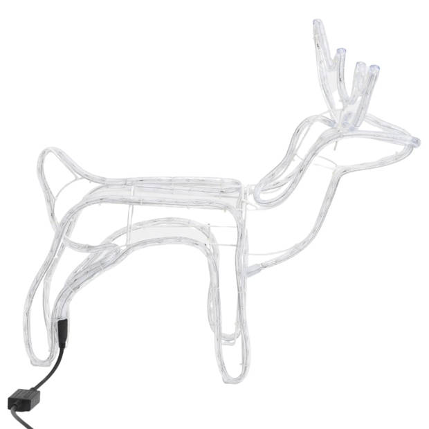 vidaXL Kerstfiguur rendier 3 st 60x30x60 cm warmwit