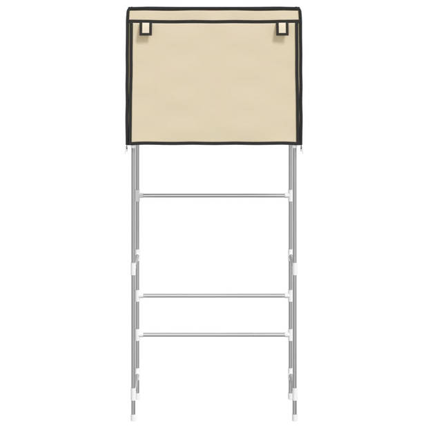 vidaXL Opbergrek voor boven wasmachine 2-laags 71x29,5x170,5 cm ijzer