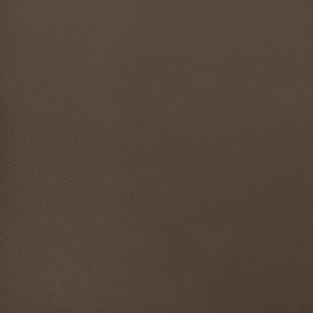 vidaXL Pocketveringmatras 120x200x20 cm kunstleer bruin
