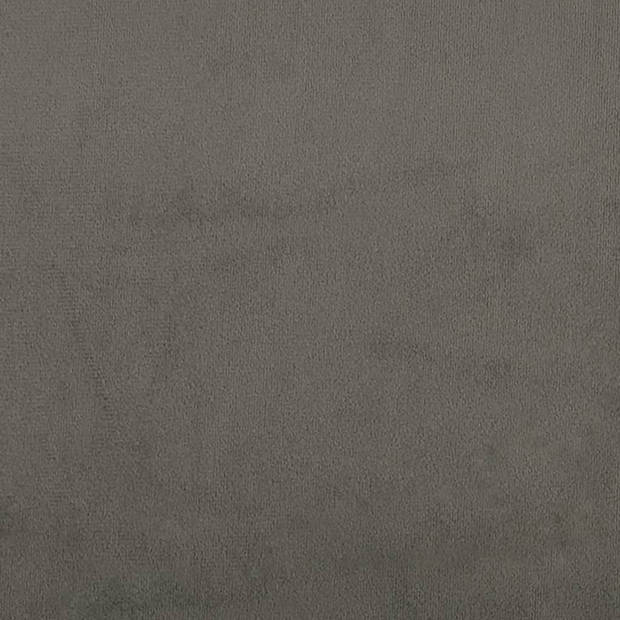 The Living Store Eetkamerstoelen - fluweel donkergrijs - 52 x 63 cm - draaibaar
