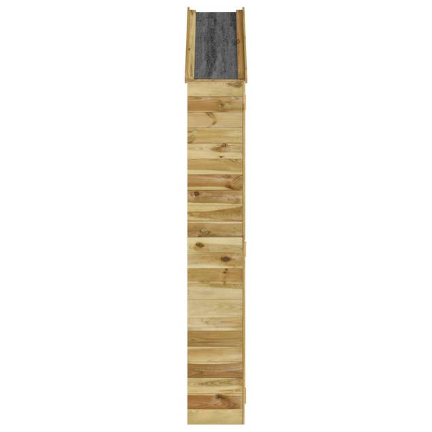 vidaXL Tuinschuur 107x37x220 cm geïmpregneerd massief grenenhout