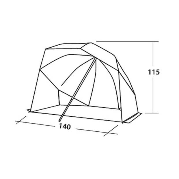 Easy Camp Strandtent Coast grijs en zandkleurig