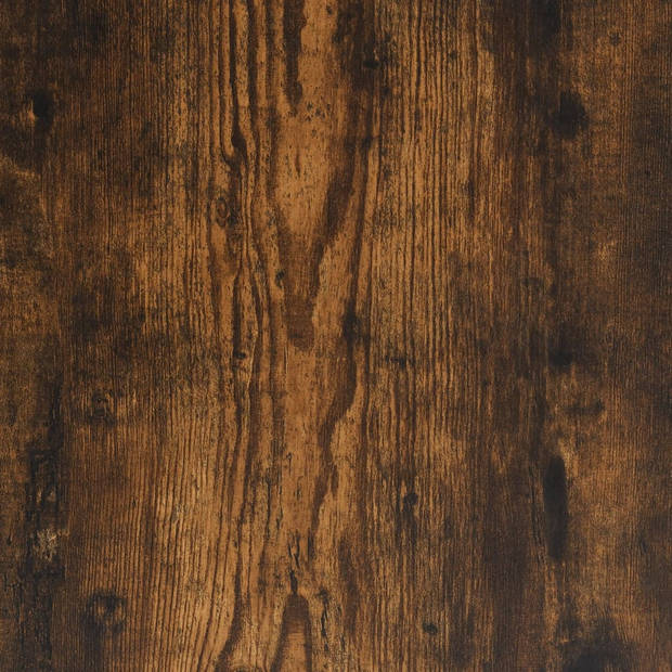 vidaXL Wandtafel 75x22,5x75 cm bewerkt hout gerookt eikenkleurig