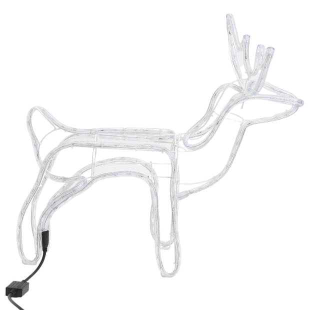 vidaXL Kerstfiguur rendier warmwit 60x30x60 cm