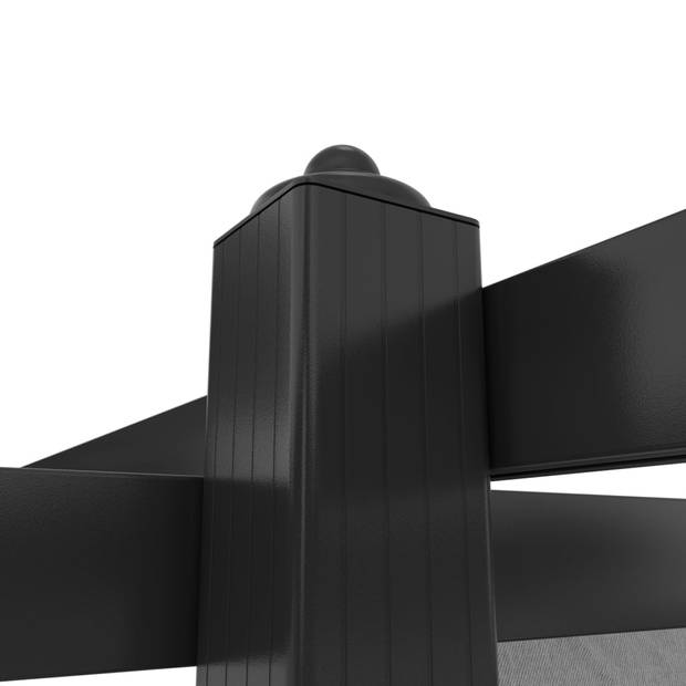 vidaXL Tuinprieel met uittrekbaar dak 4x3 m antracietkleurig