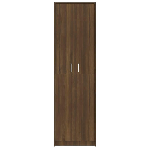 vidaXL Gangkast 55x25x189 cm bewerkt hout bruin eikenkleur