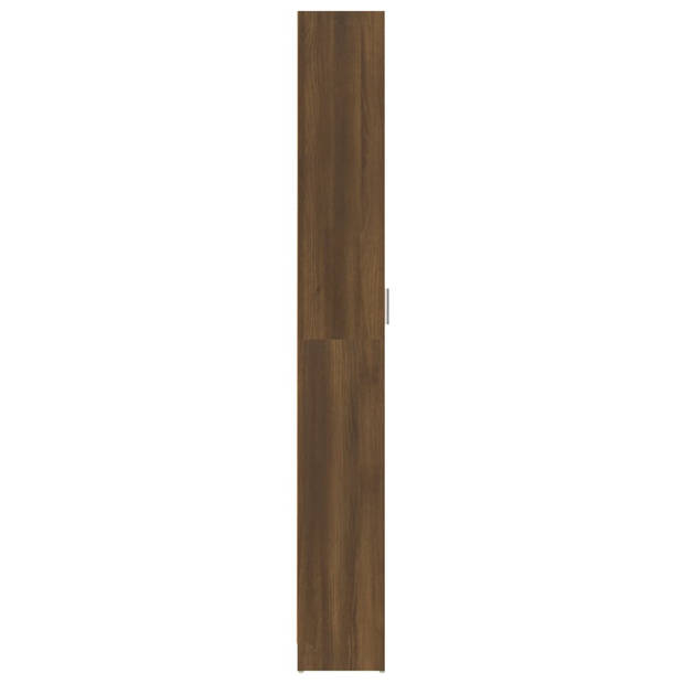 vidaXL Gangkast 55x25x189 cm bewerkt hout bruineikenkleurig