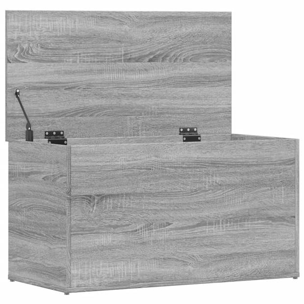 vidaXL Opbergkist 84x42x46 cm bewerkt hout grijs sonoma eikenkleurig