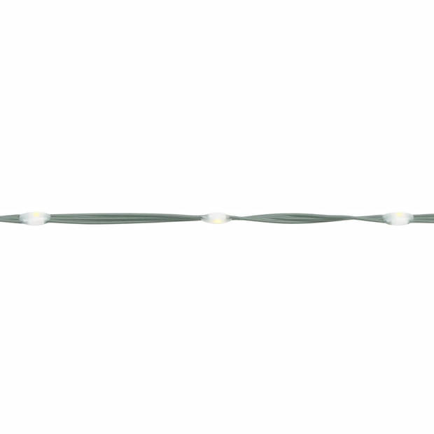 vidaXL Lichtkegel aan vlaggenmast 180 cm 200 LED's warmwit