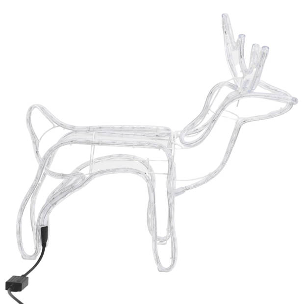 vidaXL Kerstfiguur rendier koudwit 60x30x60 cm