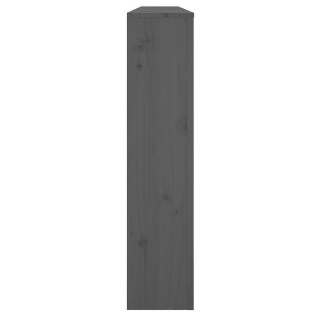 vidaXL Radiatorombouw 169x19x84 cm massief grenenhout grijs