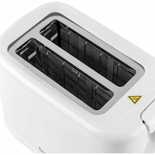 Botti Crosti broodrooster met 7 standen - Toaster voor 2 sneetjes brood - 800W - Wit