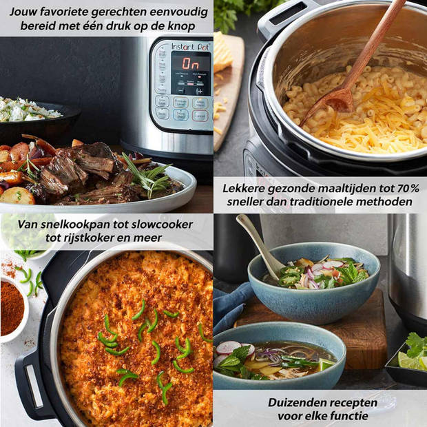 Instant Pot Multicooker / Slowcooker Duo Mini - 3 Liter - 700 W - 7-in-1