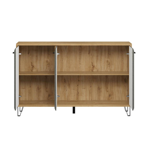 Blanshe dressoir 3 deuren, grijs.