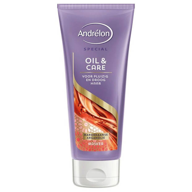 Voordeelverpakking: 6x Andrelon Haarmasker - Oil & Care - 180 ml