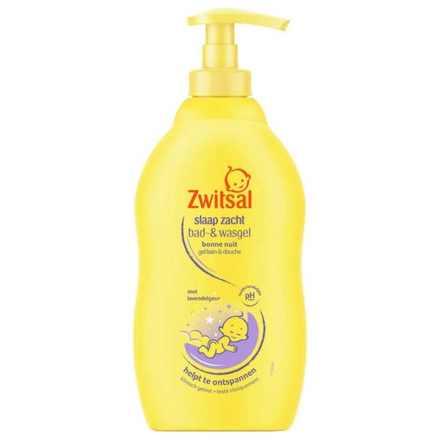Zwitsal Bad & Wasgel - Pompje - Slaap Zacht Lavendel - 400 ml