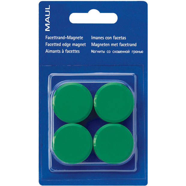 MAUL magneet Solid 38mm trekkracht 2.5kg blister 2 groen 12 stuks