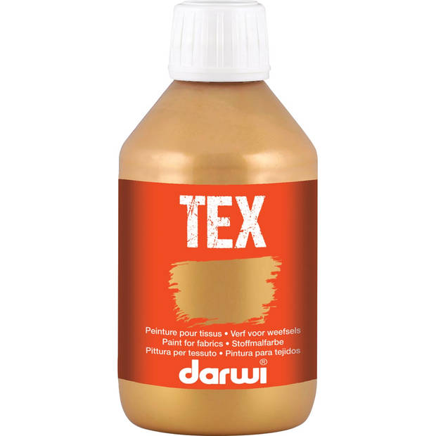 Darwi textielverf Tex, 250 ml, goud