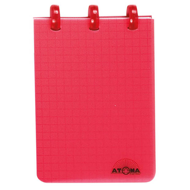 Atoma Trendy notitieboekje, ft A7, 120 bladzijden, PP, geruit 5 mm, geassorteerde kleuren 36 stuks