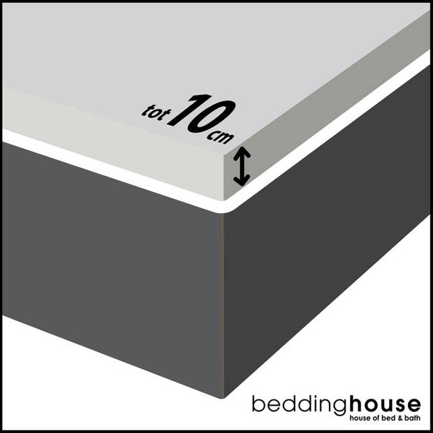 Beddinghouse Topdekhoeslaken Jersey Anthracite-120 x 200/220 cm