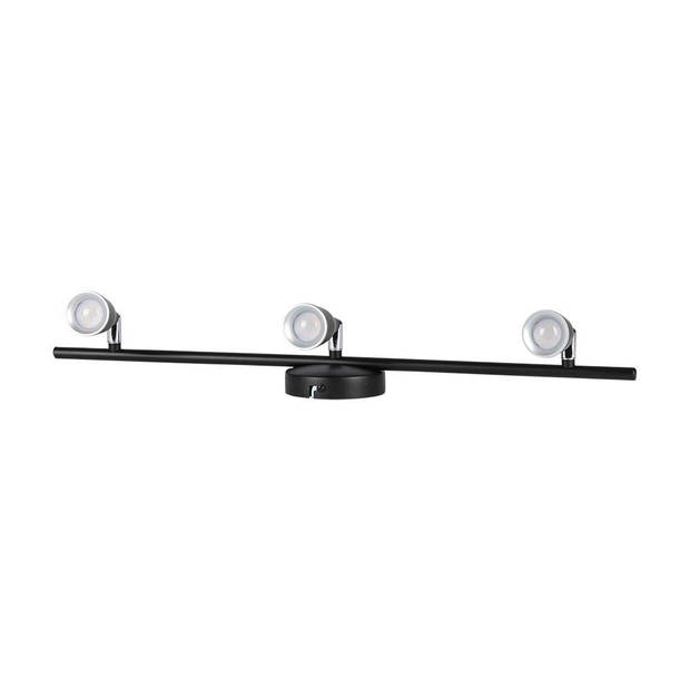 V-TAC VT-813-B-N LED plafondlamp met 3 spots - IP20 - Zwart - 13.5W - 1260 Lumen - 3000K