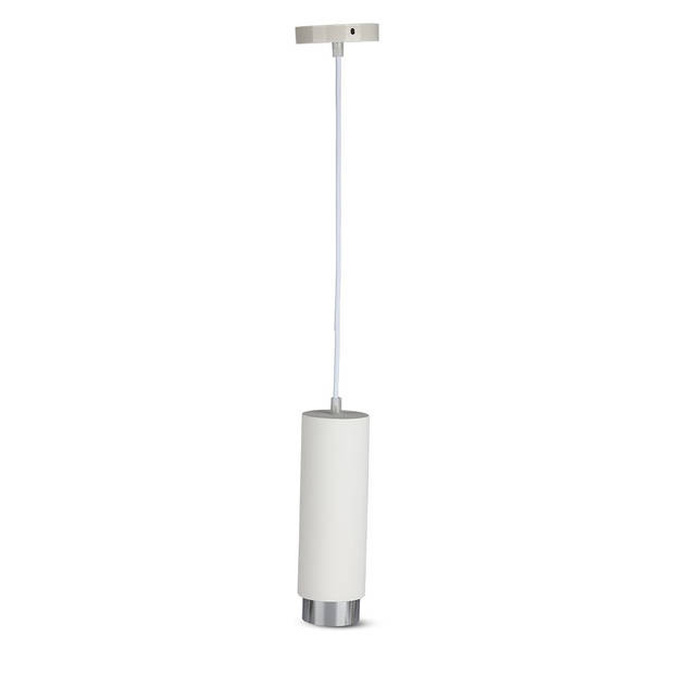 V-TAC VT-8142-S LED Spots - Hangende Fittingen - GU10 - IP20 - Wit+Chroom - 5 Jaar