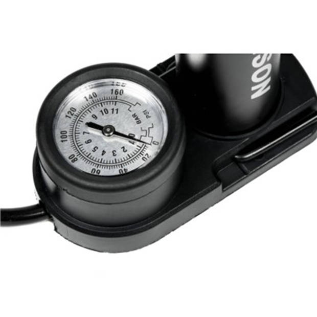 Benson Mini voetpomp met druk meter - Fiets/auto/bal/luchtbed - Max: 8 Bar - Fietspompen