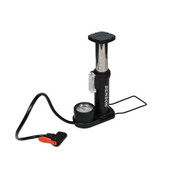 Benson Mini voetpomp met druk meter - Fiets/auto/bal/luchtbed - Max: 8 Bar - Fietspompen