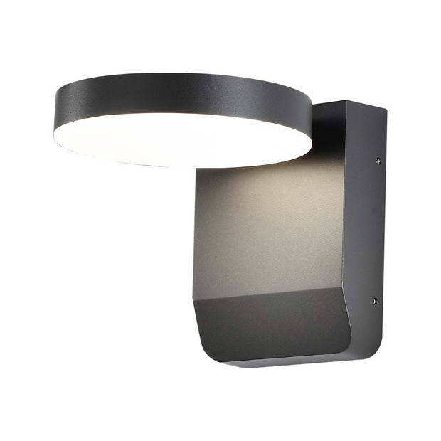 V-TAC VT-11020-RD-B Draaibare LED wandlamp - Zwart - IP65 - 17W - 2480 Lumen - 3000K