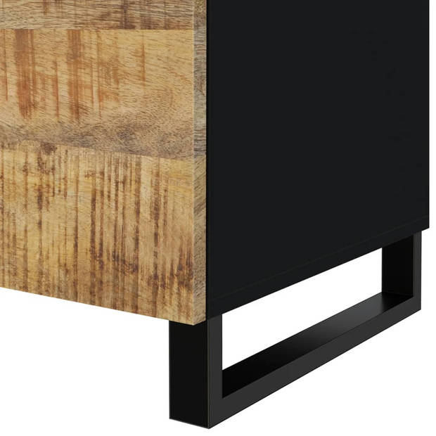 The Living Store salontafel Massief mangohout - 80 x 50 x 40 cm - met opbergruimte