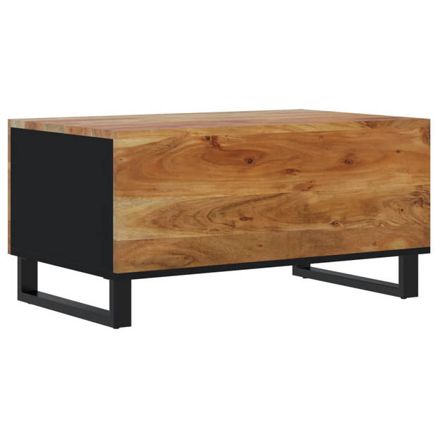 vidaXL Salontafel 80x50x40 cm massief acaciahout en bewerkt hout