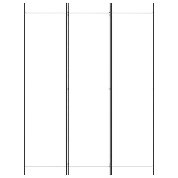 vidaXL Kamerscherm met 3 panelen 150x200 cm stof wit