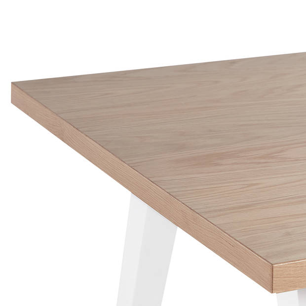 Beliani LENISTER - Eettafel-Lichte houtkleur-MDF