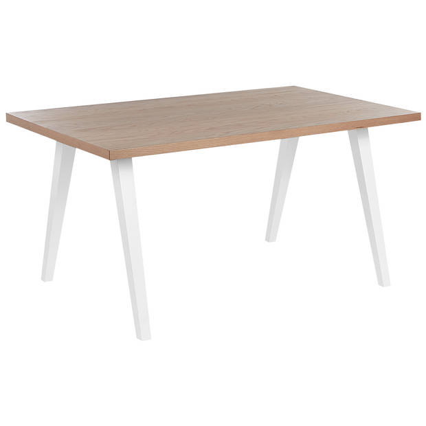 Beliani LENISTER - Eettafel-Lichte houtkleur-MDF