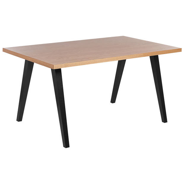 Beliani LENISTER - Eettafel-Lichte houtkleur-MDF