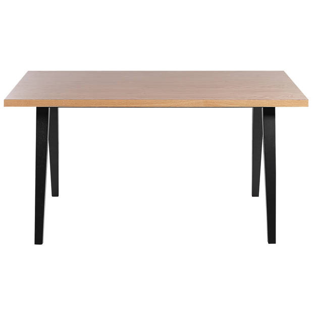 Beliani LENISTER - Eettafel-Lichte houtkleur-MDF