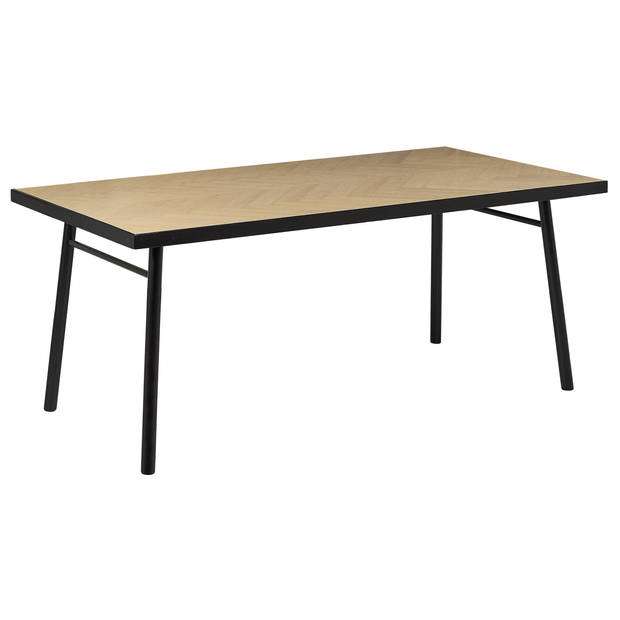 Beliani IVORIE - Eettafel-Lichte houtkleur-MDF