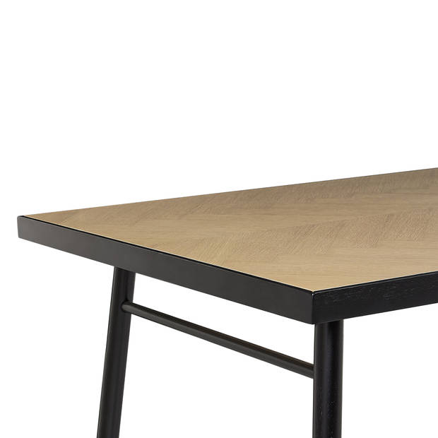 Beliani IVORIE - Eettafel-Lichte houtkleur-MDF