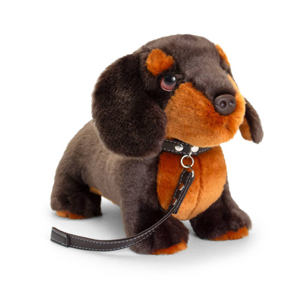 Keel Toys Knuffel - Teckel - hond - pluche - knuffeldier - 30 cm - Knuffel huisdieren