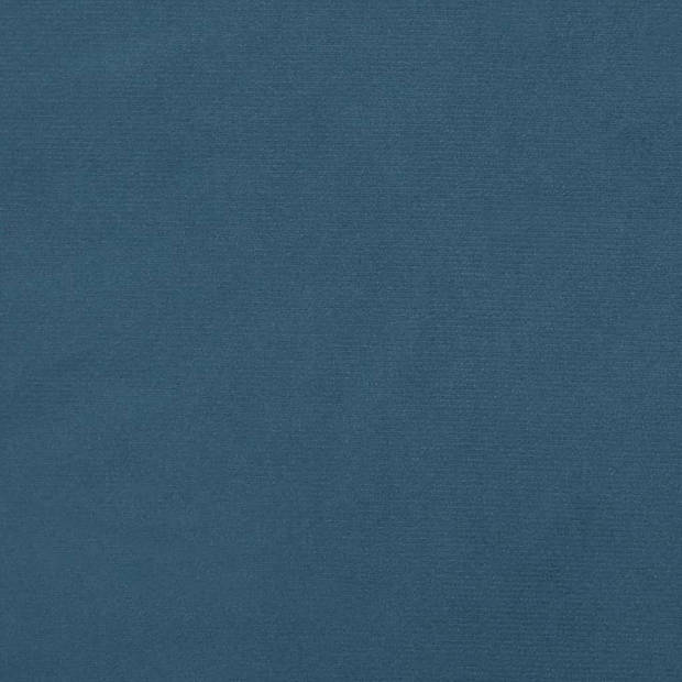 vidaXL Hoofdbord met randen 163x16x78/88 cm fluweel donkerblauw