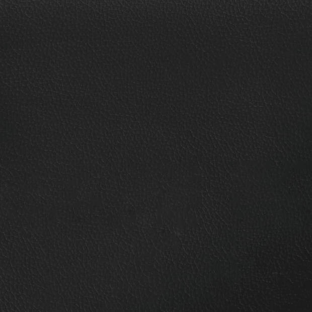 vidaXL Hoofdbord met randen 93x16x78/88 cm kunstleer zwart