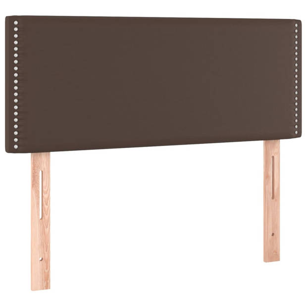 vidaXL Hoofdbord 100x5x78/88 cm kunstleer bruin