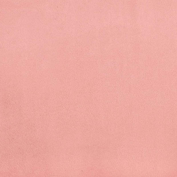 vidaXL Hoofdbord 100x7x78/88 cm fluweel roze