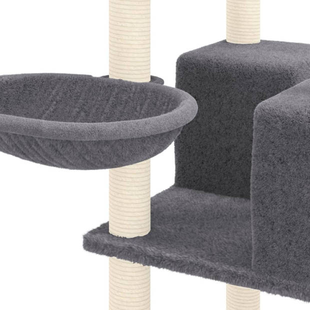 The Living Store Kattenboom - Comfortabele luxe voor je katten - Alles-in-één kattenmeubel met huisjes - hangmat en