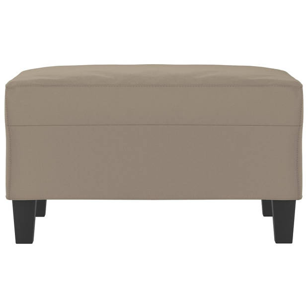 vidaXL Voetenbank 70x55x41 cm microvezelstof taupe