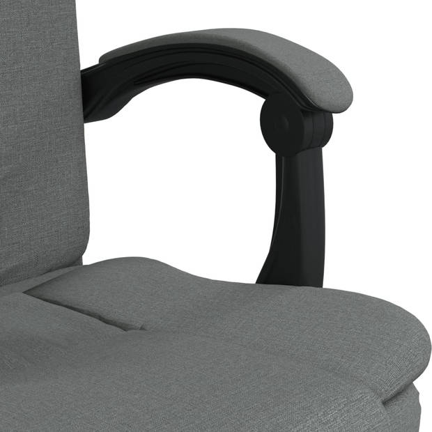 The Living Store Bureaustoel Verstelbaar - donkergrijs - 63x56x122 cm - trendy en comfortabel